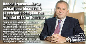Banca Transilvania va achiziţiona Idea::Bank şi celelalte companii cu brandul IDEA în România 1