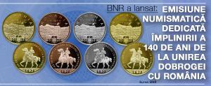BNR: Emisiune numismatică dedicată împlinirii a 140 de ani de la unirea Dobrogei cu România 1