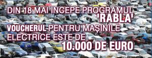 Din 18 mai incepe programul 'Rabla'; voucherul pentru mașinile electrice este de 10.000 de euro 1