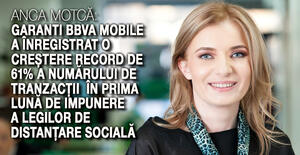 Garanti BBVA Mobile a înregistrat o creștere record de 61% a numărului de tranzacții  în prima lună de impunere a legilor de distanțare socială 1