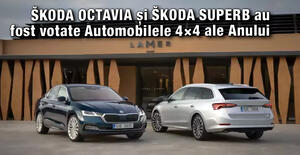 ŠKODA OCTAVIA și ŠKODA SUPERB au fost votate Automobilele 4×4 ale Anului 1