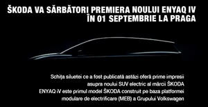 ŠKODA va sărbători premiera noului ENYAQ iV în 01 septembrie la Praga 1