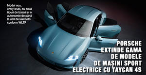 Porsche extinde gama de modele de mașini sport electrice cu Taycan 4S 1
