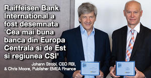 Raiffeisen Bank International a fost desemnata 'Cea mai buna banca din Europa Centrala si de Est si regiunea CSI' 1