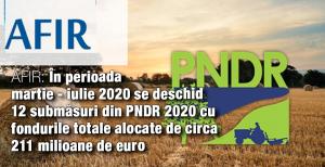 AFIR: Se deschid 12 submăsuri din PNDR 2020 cu fondurile totale alocate de circa 211 milioane de euro 1