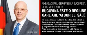 Ambasadorul Germaniei la Bucureşti, Cord Meier Klodt: Bucovina este o regiune care are 'atuurile' sale 1