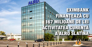 EximBank finanțează cu 167 milioane de lei activitatea curentă a ALRO Slatina 1